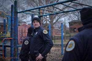 Nashville police walking patrol