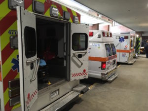 ambulances at VUMC