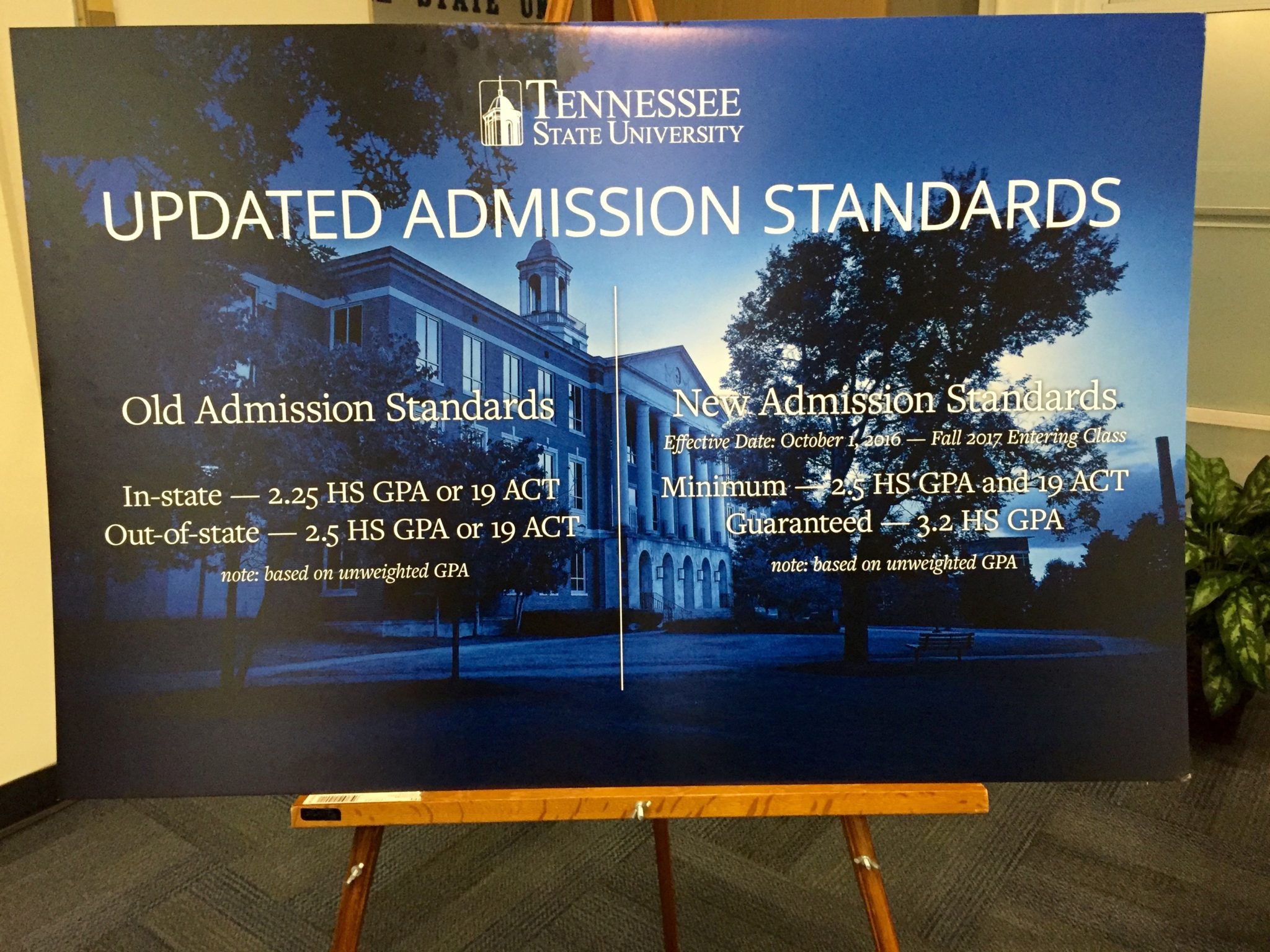 Seeking More Competitive Applicants, TSU Raises Admissions Requirements