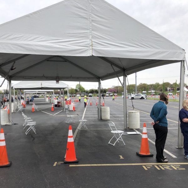 Nashville drive-thru testing site