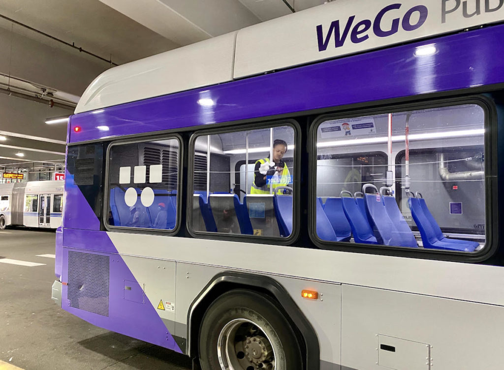 WeGo bus cleaning