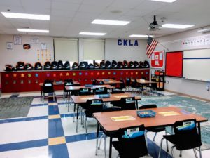 empty classroom