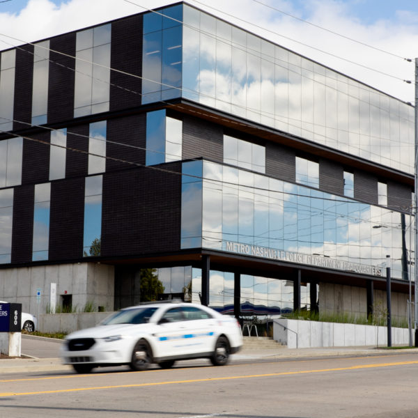 A photograph of Metro Nashville Police Headquarters