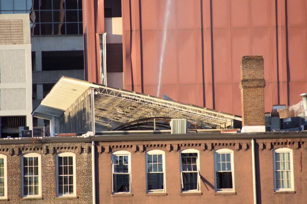 roof damage downtown Nashville