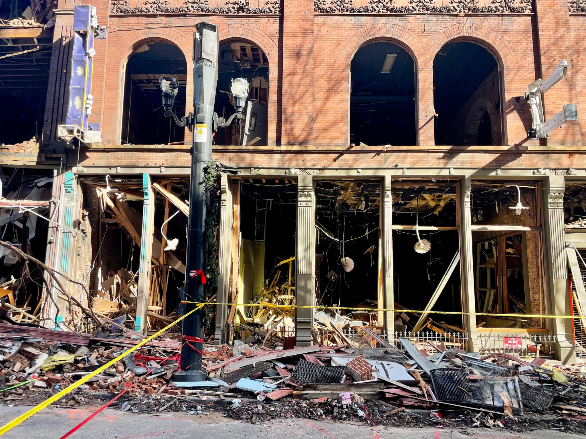 Photos: Downtown Nashville Two Weeks After The Devastating Christmas Day Bombing  WPLN News