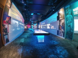 An exhibition hall within the National Museum of African American Music