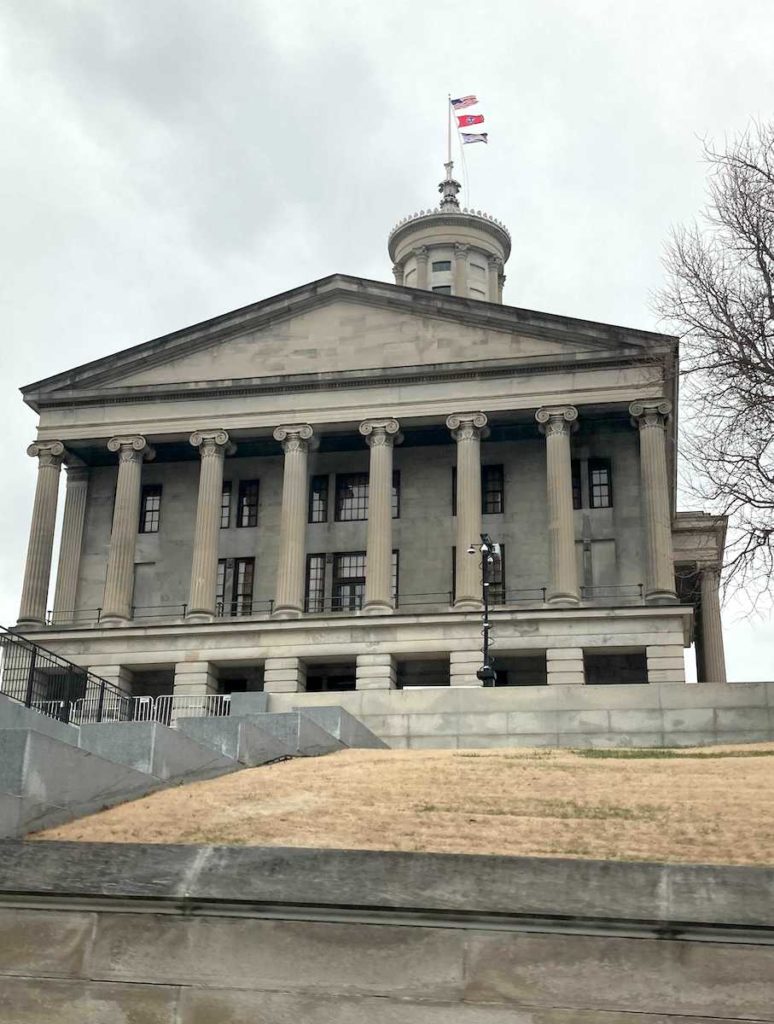 A picture of the Tennessee State Capitol