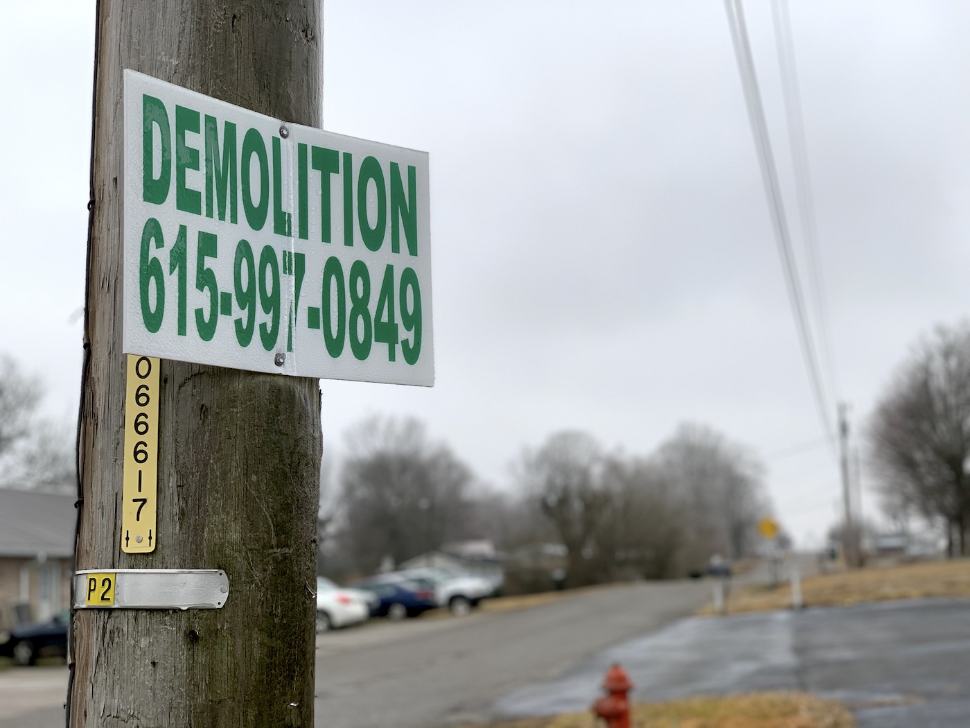 demolition sign Cookeville