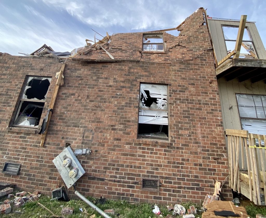 Hermitage Tennessee tornado damage