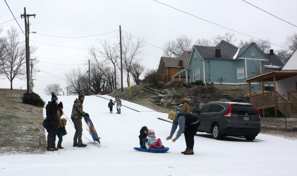 snow sled Nashville