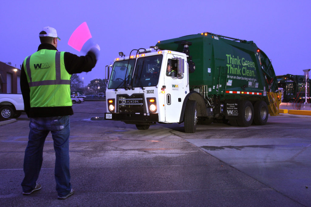 A Waste Management truck