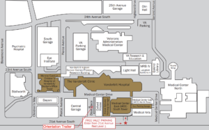 VUMC campus map