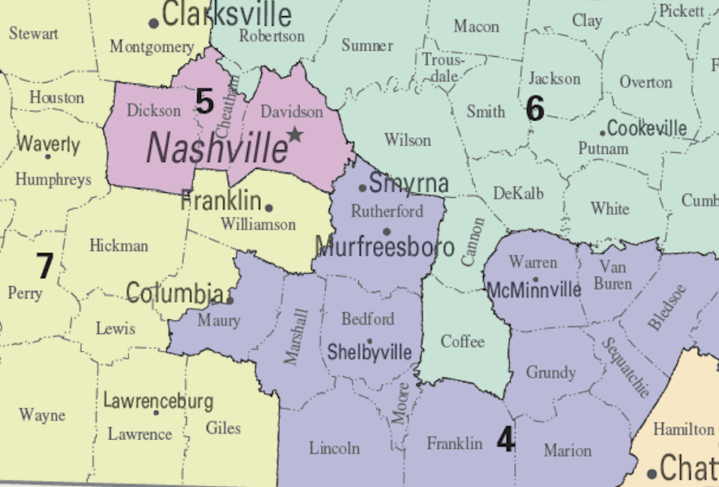 Tennessee Congressional map