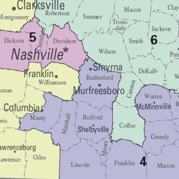 Tennessee Congressional map