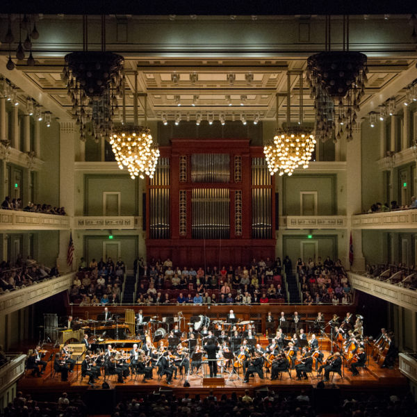 Nashville Symphony onstage at schermerhorn symphony center