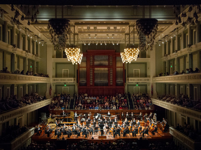 Nashville Symphony onstage at schermerhorn symphony center