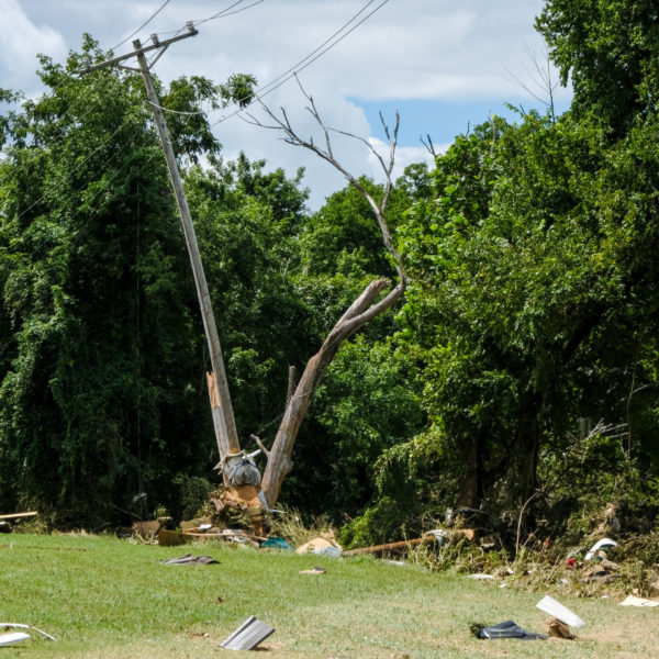 Waverly Tennessee flood damage debris