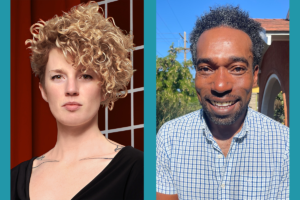 photos of Andrea Tudhope and Khalil Ekulona