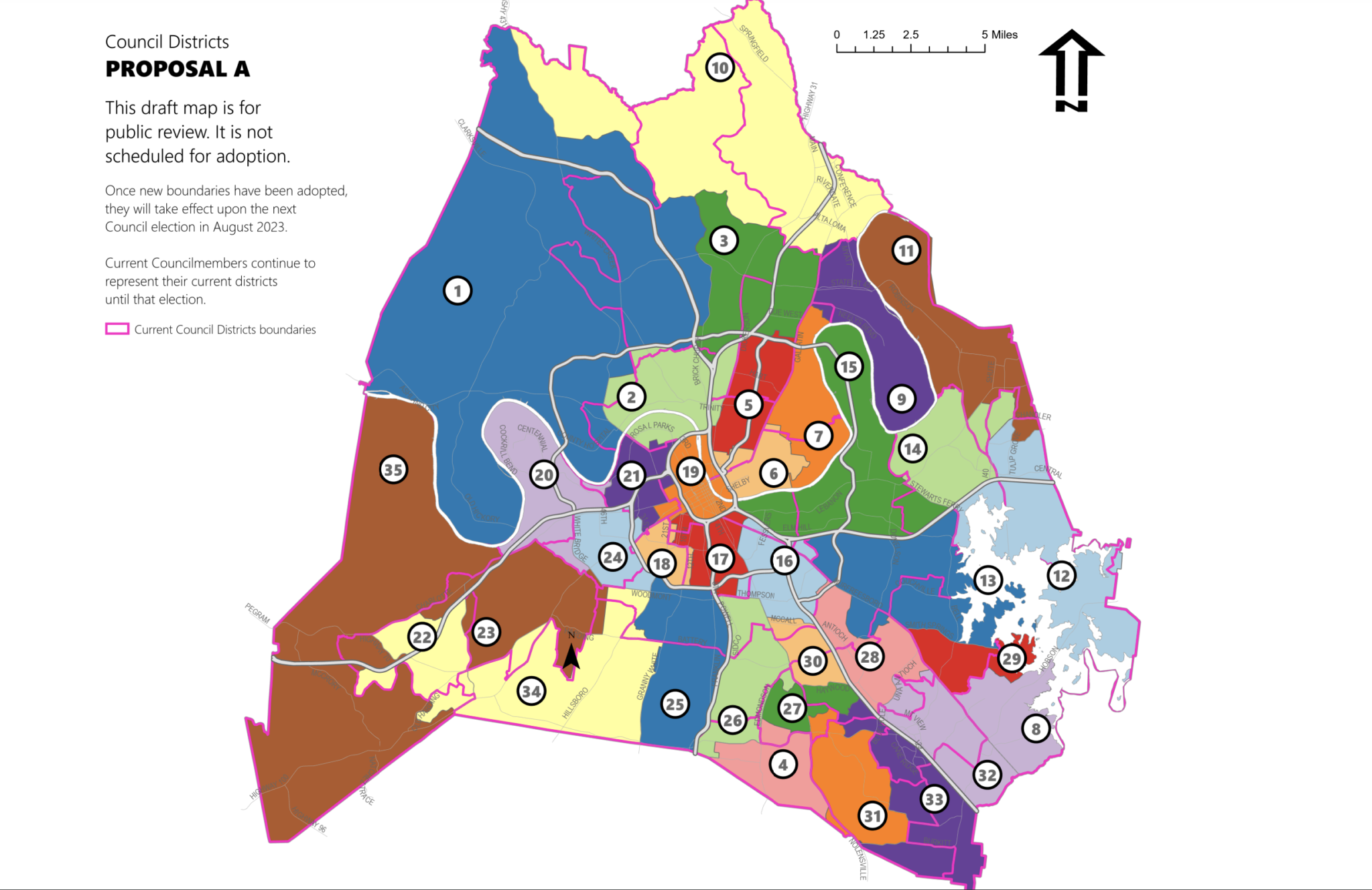 Nashville planners propose new city council districts, and they’re