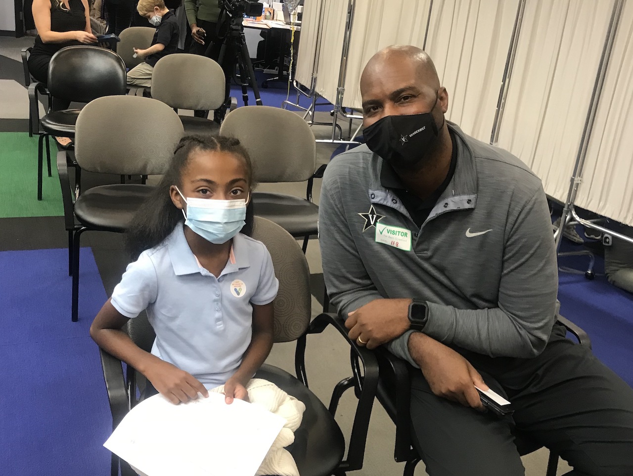 Amya Elliott and her dad