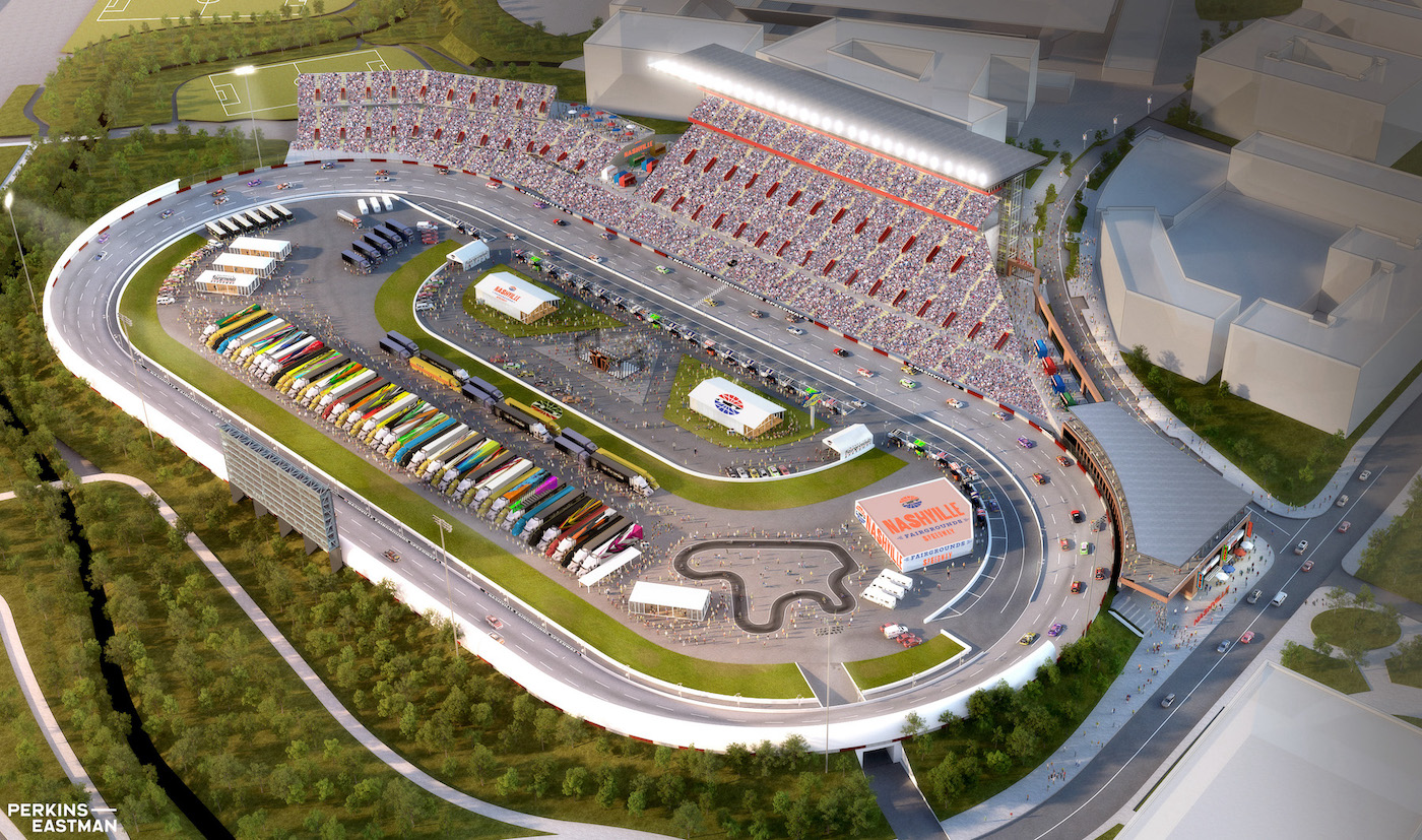 WATCH: Bristol Motor Speedway Transformed Into Vast Football Stadium : The  Two-Way : NPR