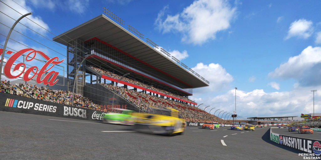 Nashville Speedway grandstand rendering