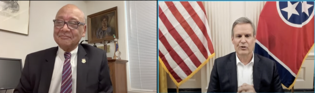 Governor Bill Lee host a conversation with Bob Woodson online.