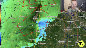 Andrew Leeper hosted the Nashville Severe Weather channel's livestream on Saturday morning.