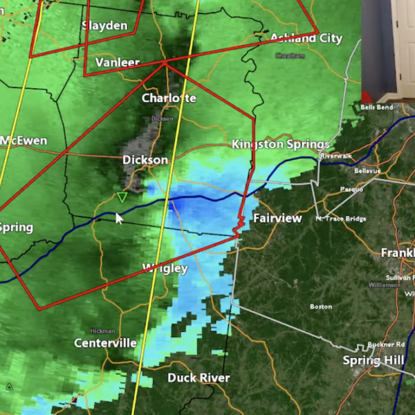 Andrew Leeper hosted the Nashville Severe Weather channel's livestream on Saturday morning.