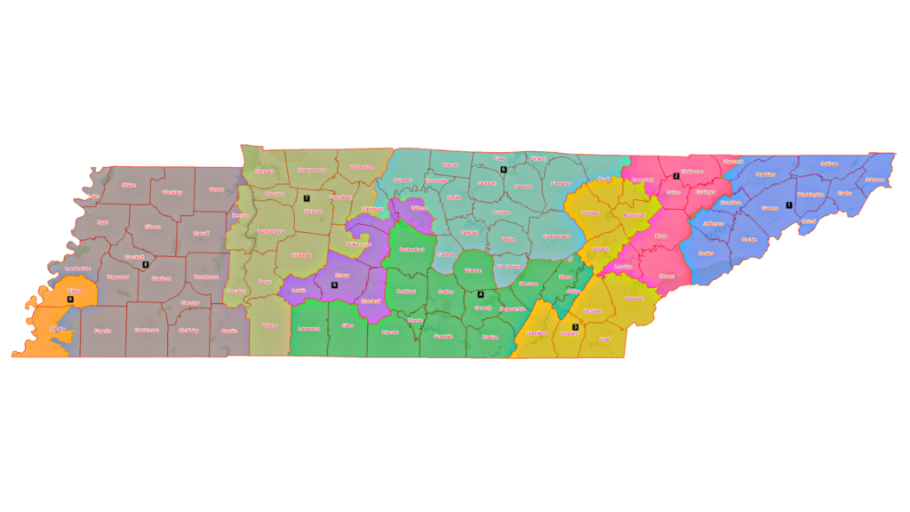 District Map Of Tn Interactive: See The Republican-Proposed Congressional Map That Splices  Nashville Into Three Districts | Wpln News