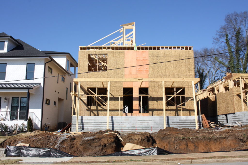 East Nashville home construction