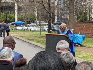 Evelyn Lillard at Civil Rights marker ceremony