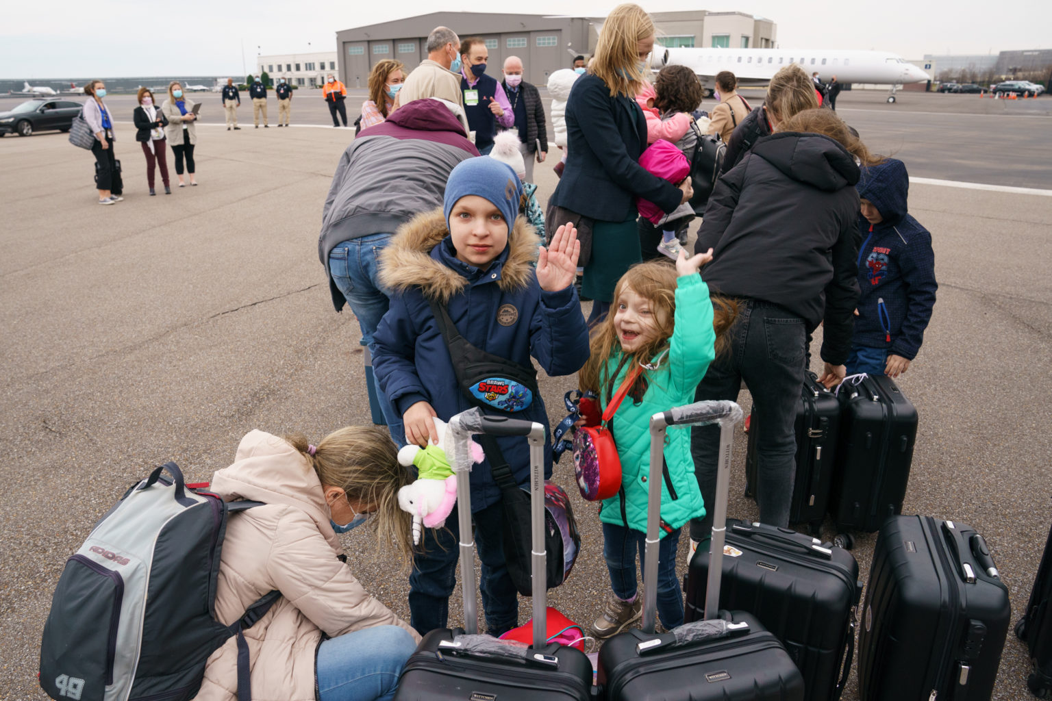 First Ukrainian child cancer patients fly to St. Jude in Memphis as