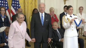 Diane Nash with Joe Biden
