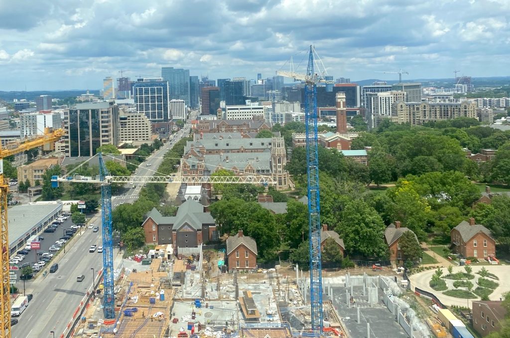 Vanderbilt tower skyline view