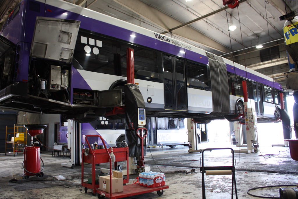 WeGo bus repair garage