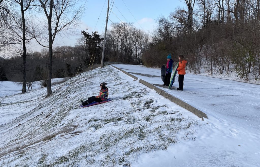 sledding