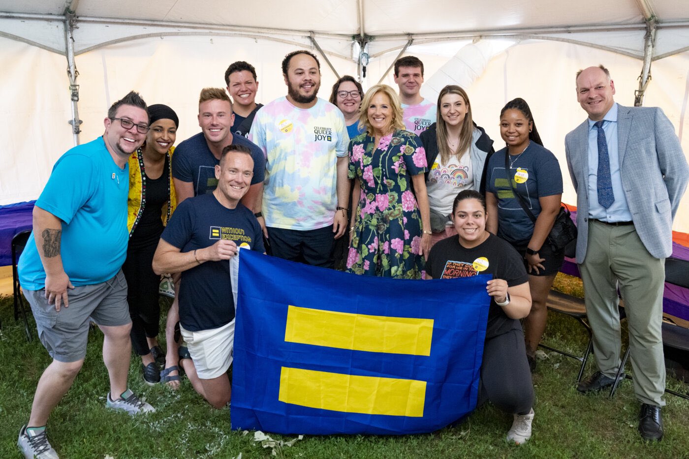 First Lady Jill Biden drops by Pride festival to show support for LGBTQ ...