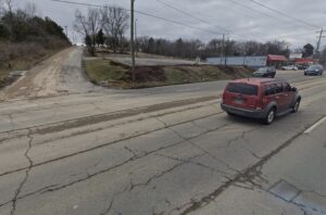 The 2700-block of Dickerson Pike. Jeffrey Tidwell, a pedestrian, was struck and killed here on November 9th, 2023. The road features 4 lanes and no sidewalks.