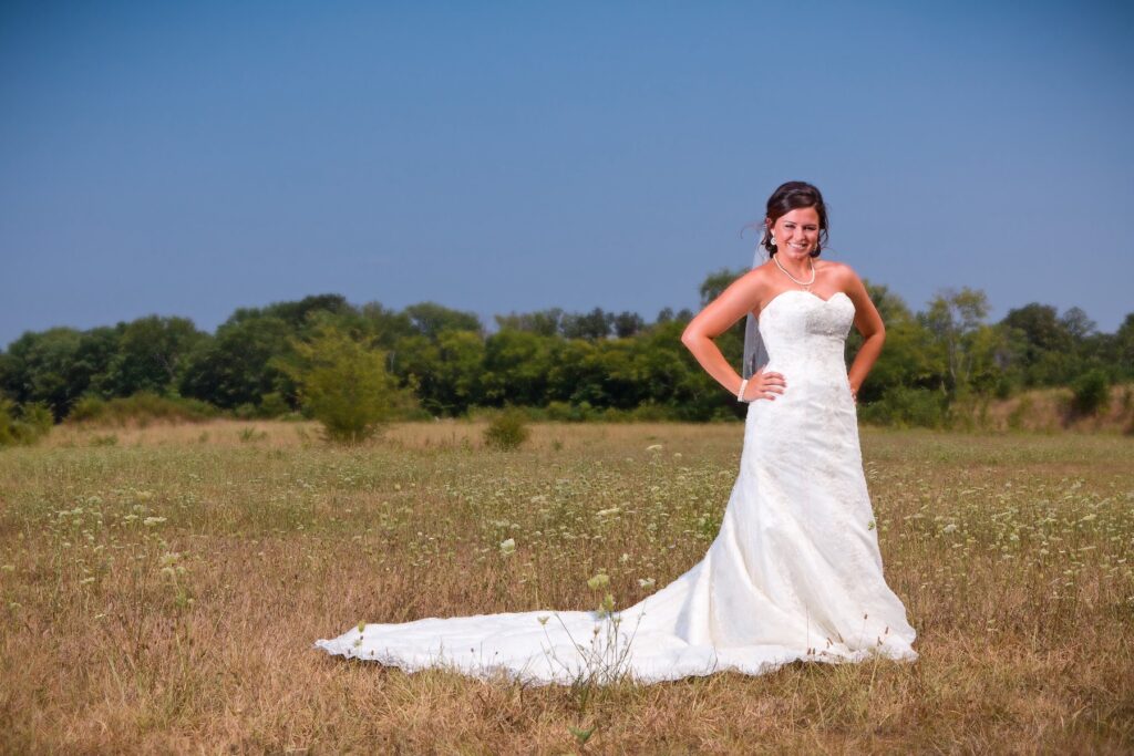 wedding dress portrait heat wave 2012 Murfreesboro