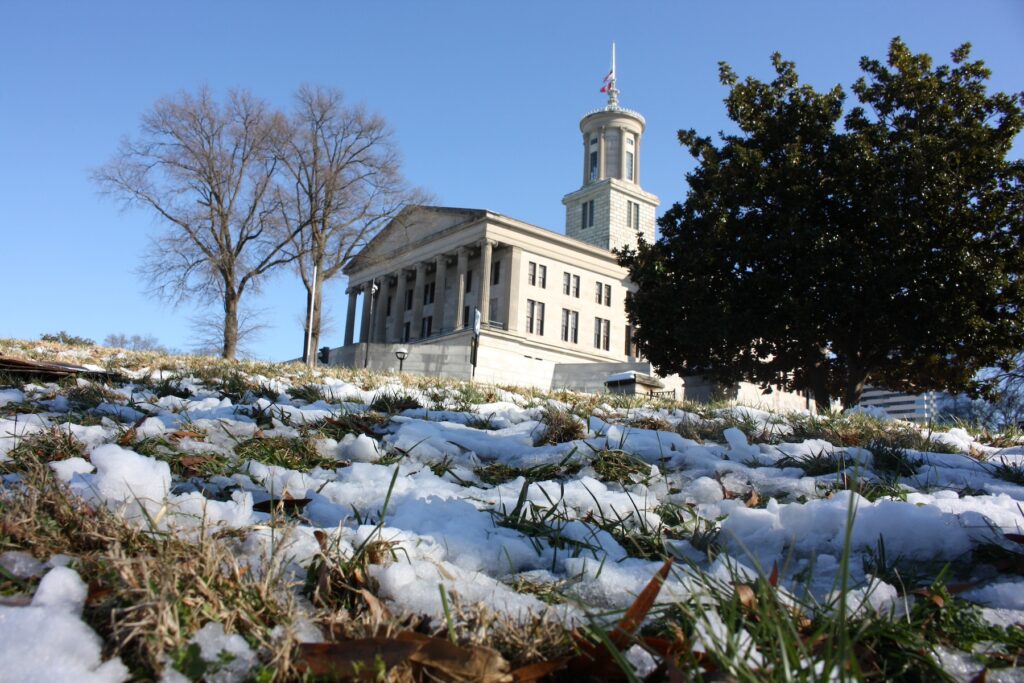 snow melt Tennessee capitol