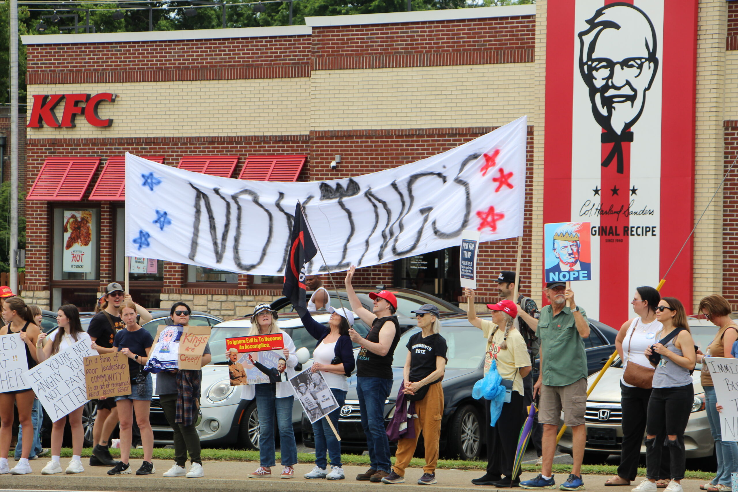 No Kings Nashville protesters photo