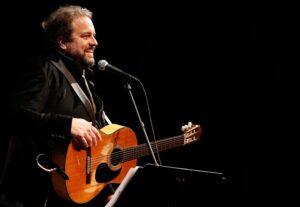 Raul Malo, performing here in Nashville, Tenn. in 2014, died at the age of 60. Malo was the lead singer of The Mavericks, a band that blended country with rock and roll, blues and Latin sounds.