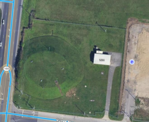 Airport reservoir Google Earth satellite image