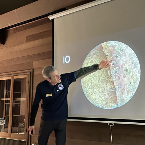 Dan Price presenting the Jupiter, King of Planets program at Bernheim Forest and Arboretum