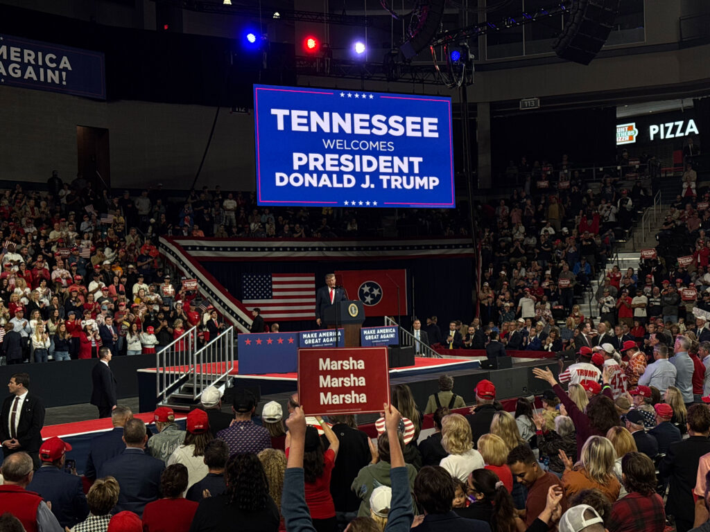 Trump makes rare Tennessee appearance ahead of early voting