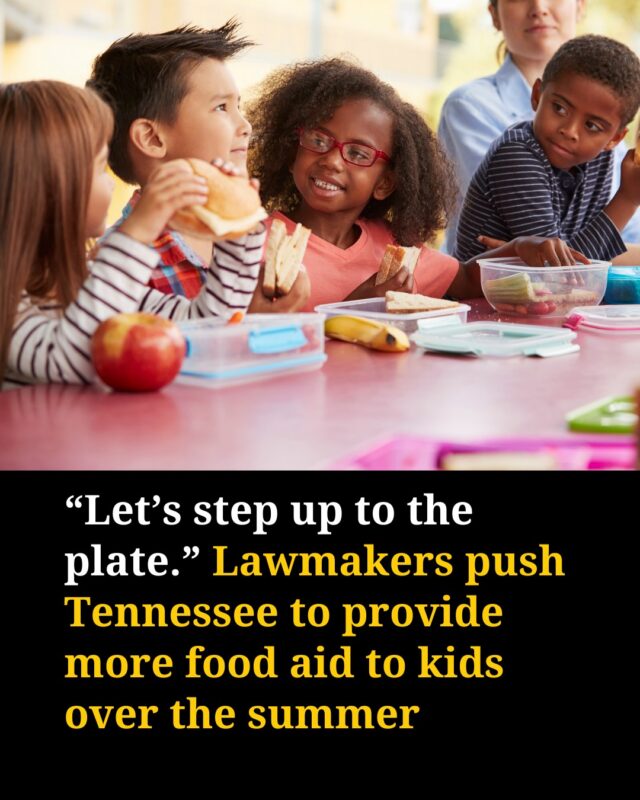 "This is not a Republican or Democrat issue. This is about people, and this is about being able to provide food for approximately 700,000 kids in the state of Tennessee,” said Rep. Michael Hale (R-Smithville).

After more than half of Tennessee’s county mayors signed a letter demanding the state accept federal dollars meant to help kids buy food during the summer, a new bill was filed in the state General Assembly seeking to force the governor to take the funds.

As Pierce Gentry reports, with the support of around 10 Republican lawmakers, it would require the state government to opt into the U.S. Department of Agriculture’s Summer EBT program, which provides $120 to each school-aged kid in the summer to help pay for food each year.

Tennessee participated in that program in 2024, but Governor Bill Lee pulled the state out for 2025 and 2026, citing a $5 million state cost to administer the roughly $77 million in federal funds. 

Instead, Lee put state dollars behind a much more limited initiative serving 15 of Tennessee’s 95 counties, notably excluding some of its most impoverished communities.

Tap link in bio for more info.