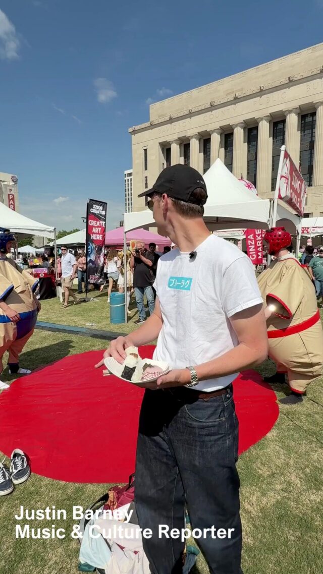 Hundreds of cherry trees were given away for free today at the Nashville Cherry Blossom Festival.

The festival, held downtown in Public Square Park, across the river from the Nissan stadium, was full of sound, art, and commerce. There were food vendors. Taiko drumming and bamboo flute performances. Tea ceremonies. Bonsai trimming. Sumo suit wrestling. And of course, Japanese Elvis - an Elvis impersonator who flew in from Japan..

Music and culture reporter Justin Barney gives the festival highlights and a bit of the economics that connect Tennessee and Japan. For instance, there are 200+ Japanese businesses statewide that employ over 50,000 Tennesseans, and Bridgestone has had a headquarters in Nashville since 1983,. The Nashville - Japanese ties are undeniable, and maybe correlates to the fact that the FIFA soccer team from Japan chose Nashville as its base camp before the World Cup.

There's more more to come after the Cherry Blossom Festival. Follow us for coverage on the Japanese soccer team's base camp here in Nashville.