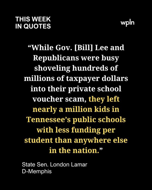 This week we have stories about music sync (hello Grey’s Anatomy), education, climate and Tennessee’s abortion law.

We’re talking about a new study that showed Tennessee has the lowest per-pupil spending rate, sync placement in Nashville’s music industry, Al Gore on climate, and the latest in a legal challenge to Tennessee’s abortion law.

Tap link in bio for our in-depth stories and to sign up for the NashVillager newsletter, a human-powered 5-day-a-week email direct to your inbox with local stories, info, and ticket giveaways.
