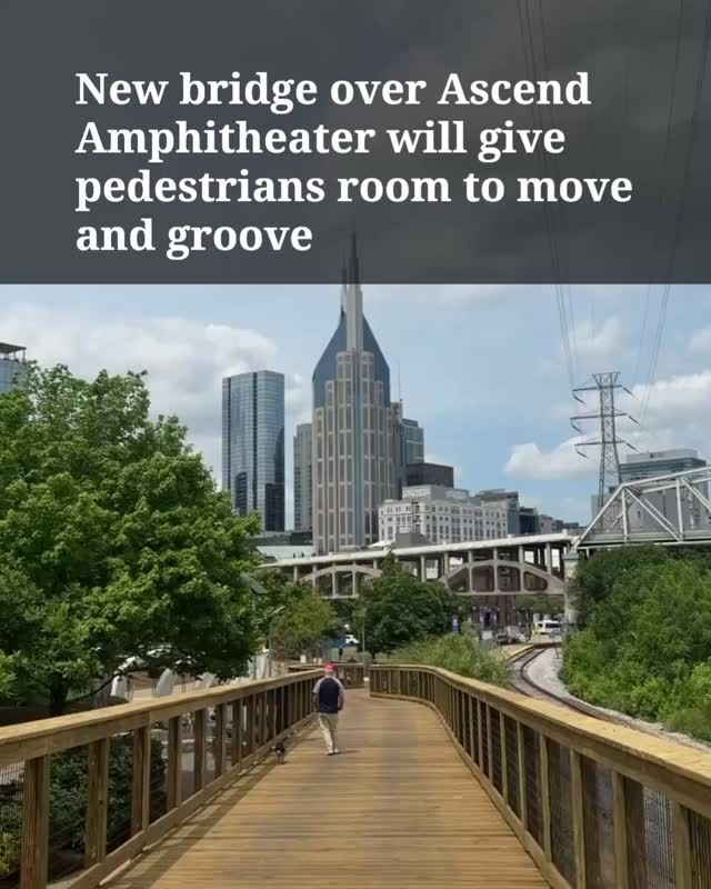 With outdoor concert season here, bikers and pedestrians passing by Ascend Amphitheater may notice an improvement to solve an annoying issue that had persisted for years.

The problem? There was no way through the park during shows. 

Since part of the downtown greenway is technically on the grounds of Ascend, you’d need a ticket to be there. LiveNation, which ran the amphitheater for the past ten years, simply closed that section of the park during events, so pedestrians and bikers had to go all the way around.

Opry Entertainment Group promised to do something about that when they won the bid to run the Amphitheater for the next decade. The organization spent $1 million building a new wooden bridge over the land, and it will be open during concerts. If you’re thinking that sounds like a great spot to see a show for free, you’re not wrong, but you will be stopped. Metro owns the land and leases it to Opry, so officers will be patrolling during shows.

Tap link in bio for full story, and follow along for more from Justin Barney, Music and Culture Reporter.

Photos/video: Justin Barney WPLN, press release photos from Opry Entertainment group